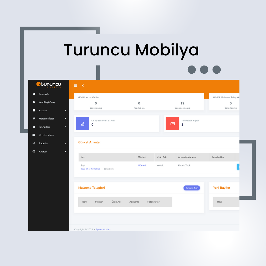 Turuncu Mobilya Teknik Servis
